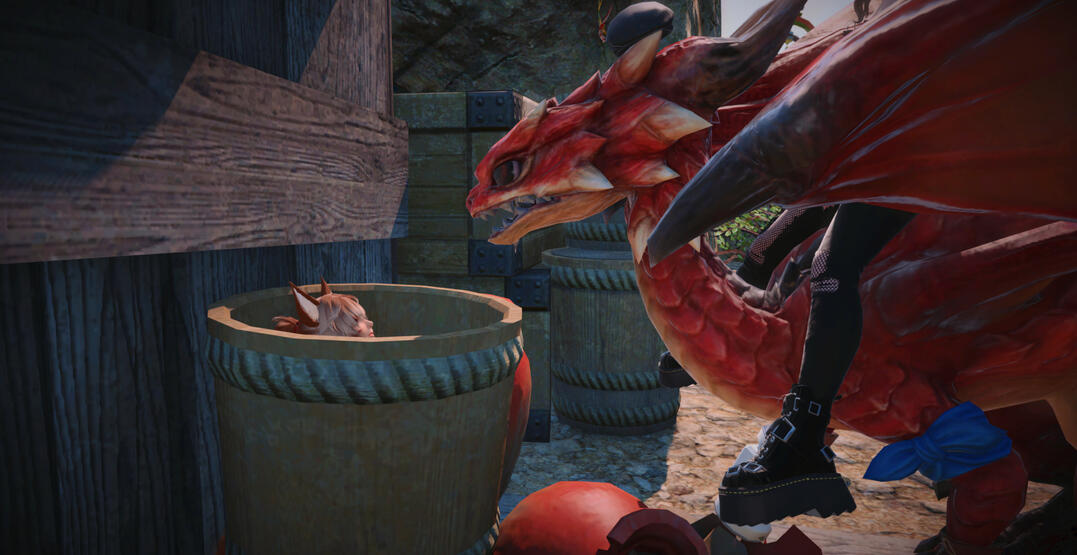 Inu and a fierocius beast!